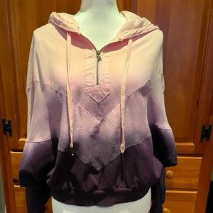 Super soft, purple tie-dye hoodie from PINK. Size medium